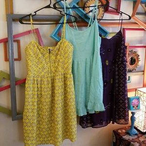 Empire waist dress bundle fit and flare skater L